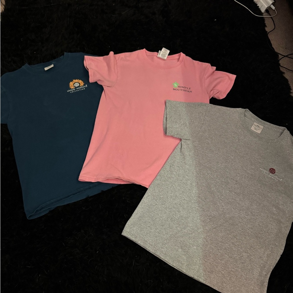 Simply Southern T-Shirts - Pink, Blue, Gray